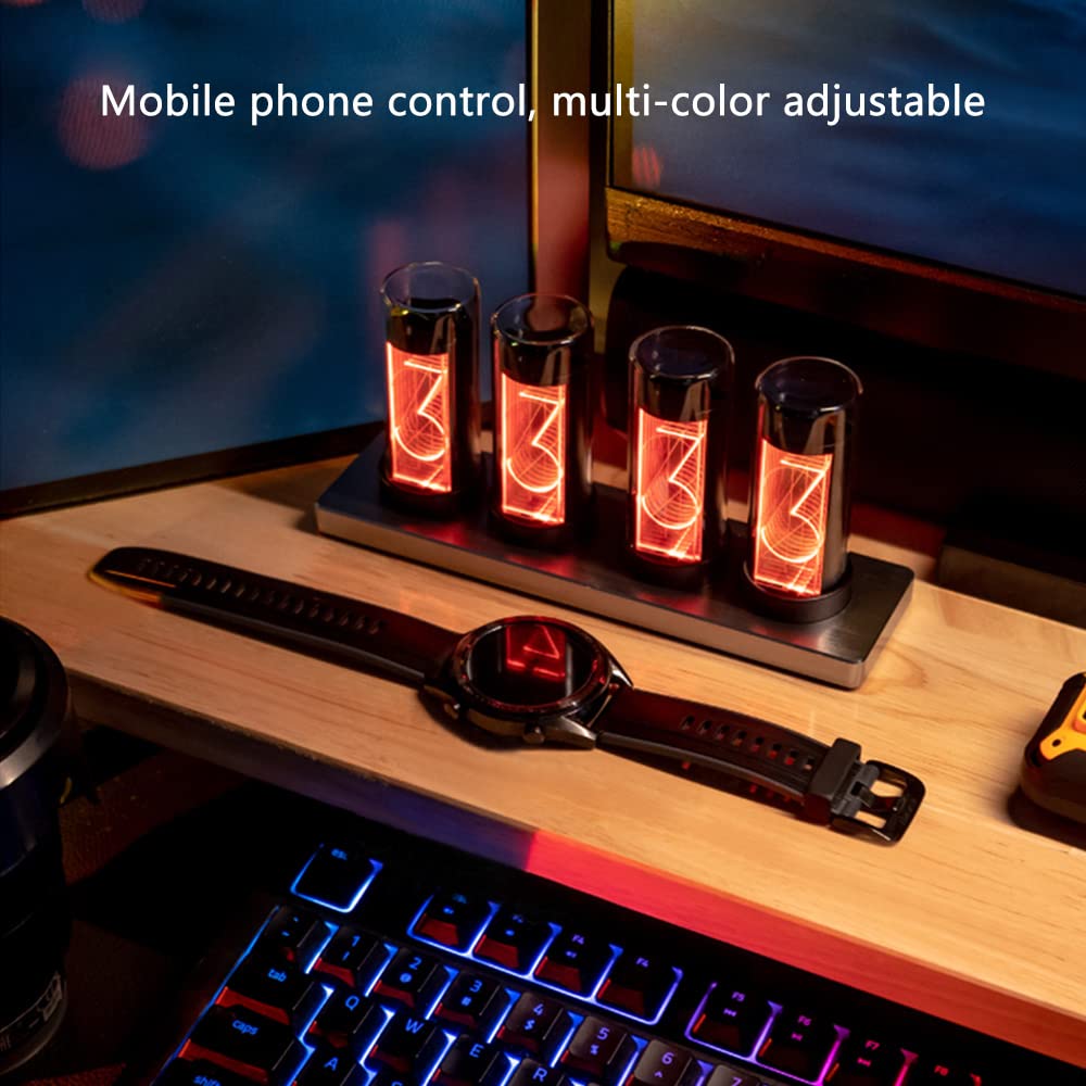 Amazon.com: GUAZI STORE Simulate Nixie Clock, RGB Creative Desktop